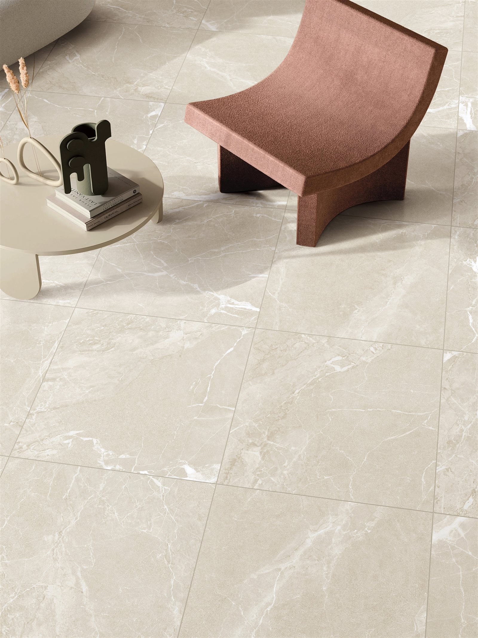 Mix Beige Polished Porcelain Tile photo 3