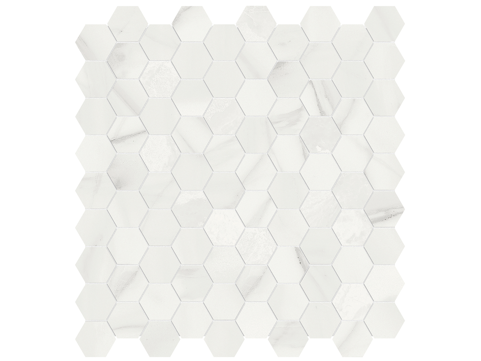 Mayfair Volakas Grigio Hexagon Mosaic 1.25" Polished