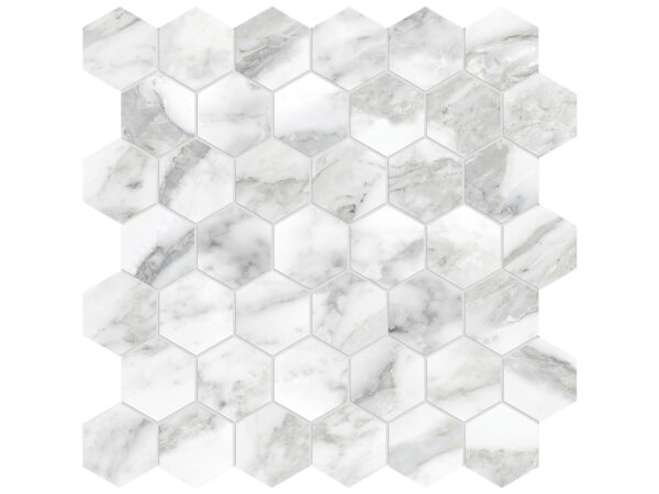 La Marca Arabescato 2" Polished & Matte Mosaic