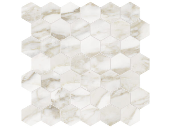 La Marca Calacatta Paonazzo 2" Polished & Matte Mosaic