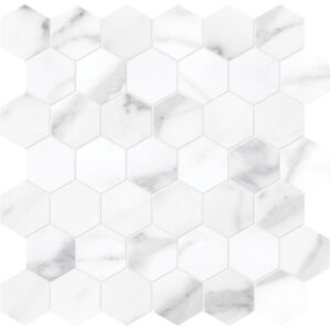 La Marca Statuario Nuovo 2" Polished & Matte Mosaic