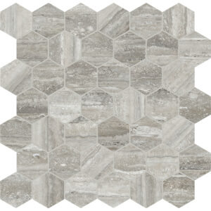La Marca Travertino Instrata 2" Polished & Matte Mosaic
