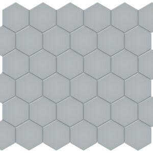 Soho Cloud Blue Hexagon 2" Matte Mosaic