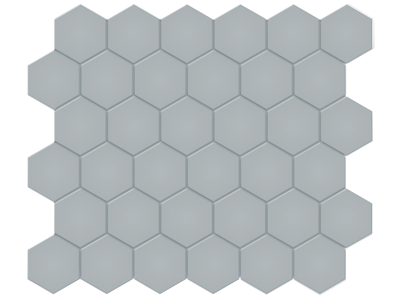 Soho Cloud Blue Hexagon 2" Matte Mosaic