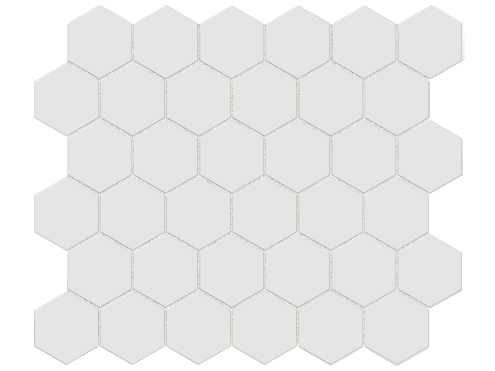 Soho Vintage Grey Hexagon 2" Matte Mosaic