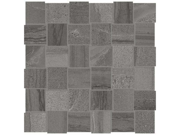 Amelia Carbon 2"x2" Basket Weave Mosaic