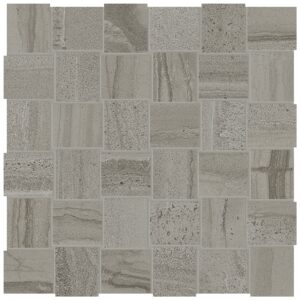 Amelia Smoke 2"x2" Basket Weave Mosaic