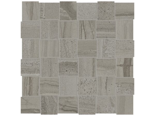 Amelia Smoke 2"x2" Basket Weave Mosaic