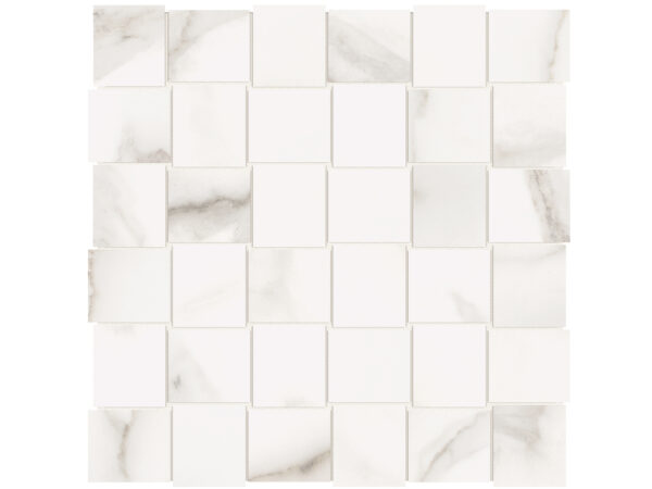 Mayfair Calacatta Oro Basketweave Mosaic 2"x2" Polished