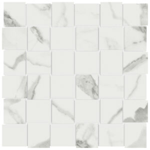 Mayfair Statuario Venato Mosaic 2"x2" Matte