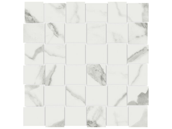 Mayfair Statuario Venato Mosaic 2"x2" Matte