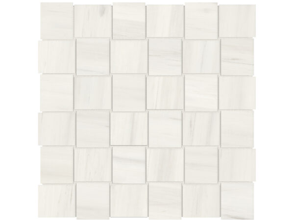 Mayfair Suave Bianco Basketweave Mosaic 2"x2" Polished