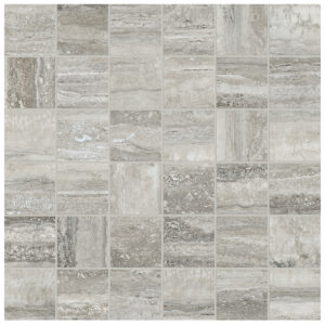 La Marca Travertino Instrata 2"x2" Polished & Matte Mosaic