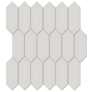Soho Halo Grey Picket 2x5 Glossy & Matte Mosaic