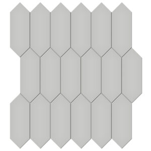 Soho Loft Grey Picket 2x5 Glossy & Matte Mosaic