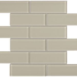 Element Earth Brick 2"x6" Glass Mosaic