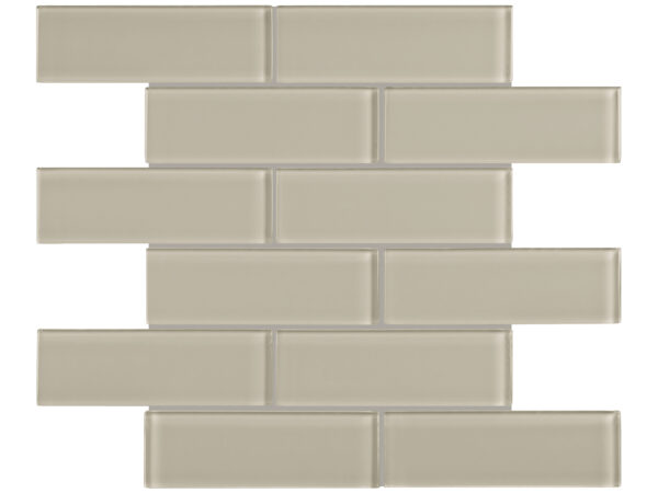 Element Earth Brick 2"x6" Glass Mosaic