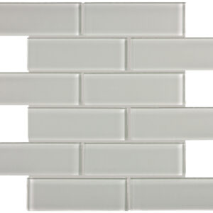 Element Mist Brick 2"x6" Glass Mosaic