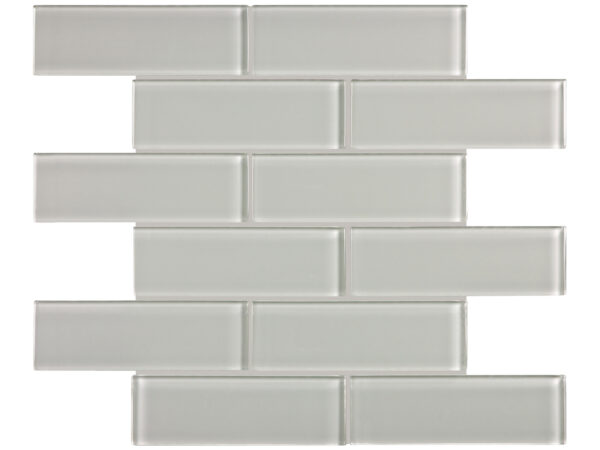 Element Mist Brick 2"x6" Glass Mosaic