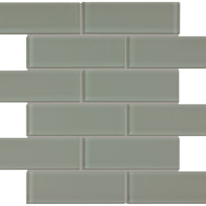 Element Shadow 2"x6" Glass Mosaic