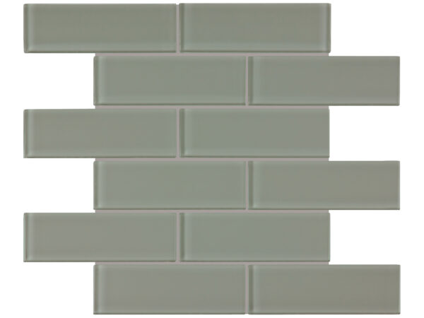 Element Shadow 2"x6" Glass Mosaic