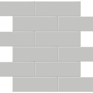 Soho Loft Grey Brick 2x6 Glossy & Matte Mosaic