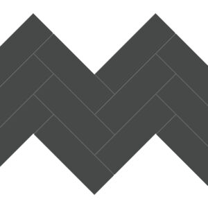 Soho Retro Black Herringbone 2x6 Glossy & Matte Mosaic