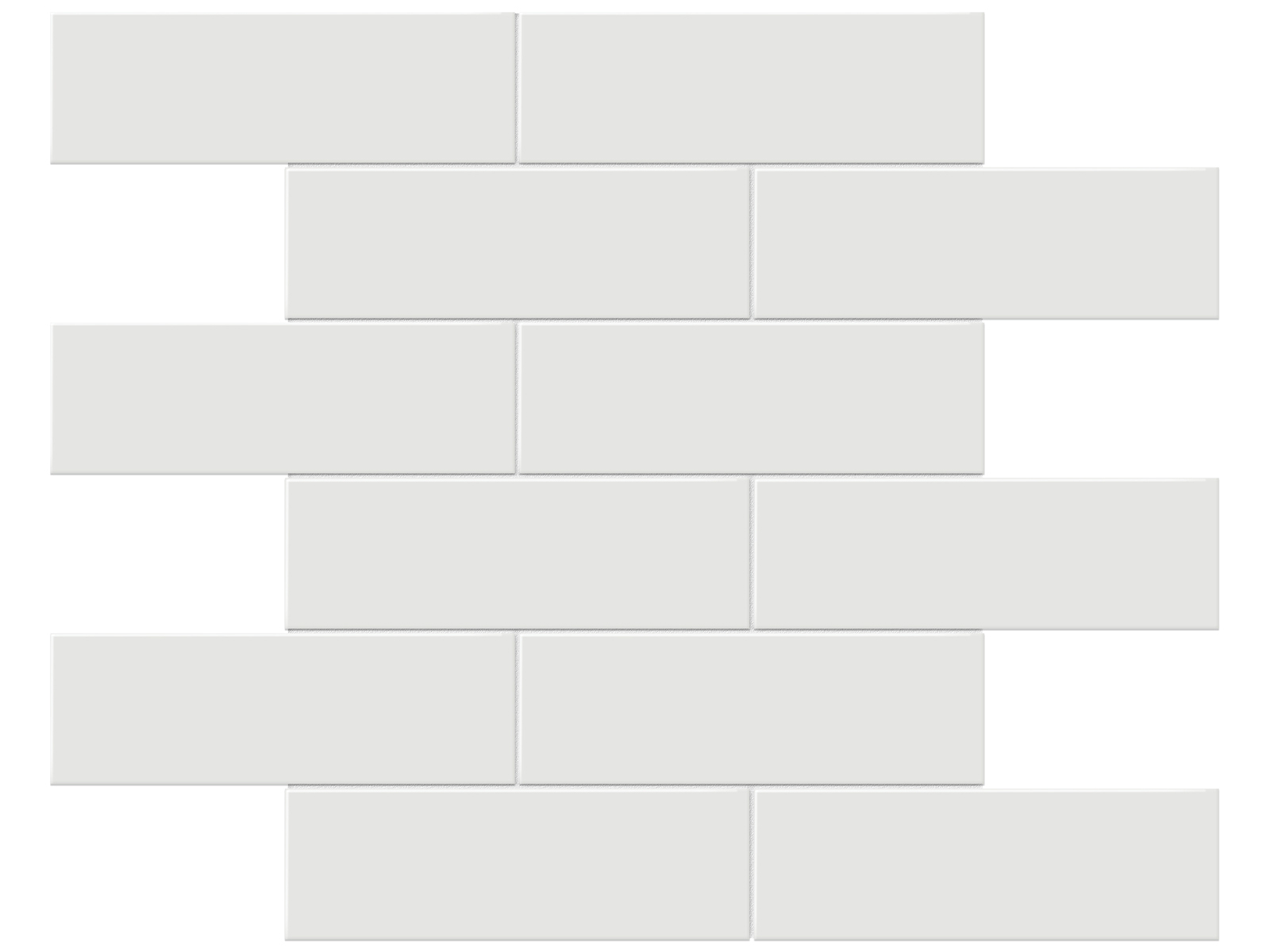 Soho Vintage Grey Brick 2x6 Glossy & Matte Mosaic