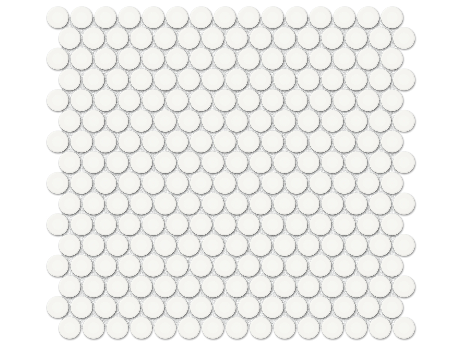 Soho Canvas White 3/4 Glossy Penny Rounds