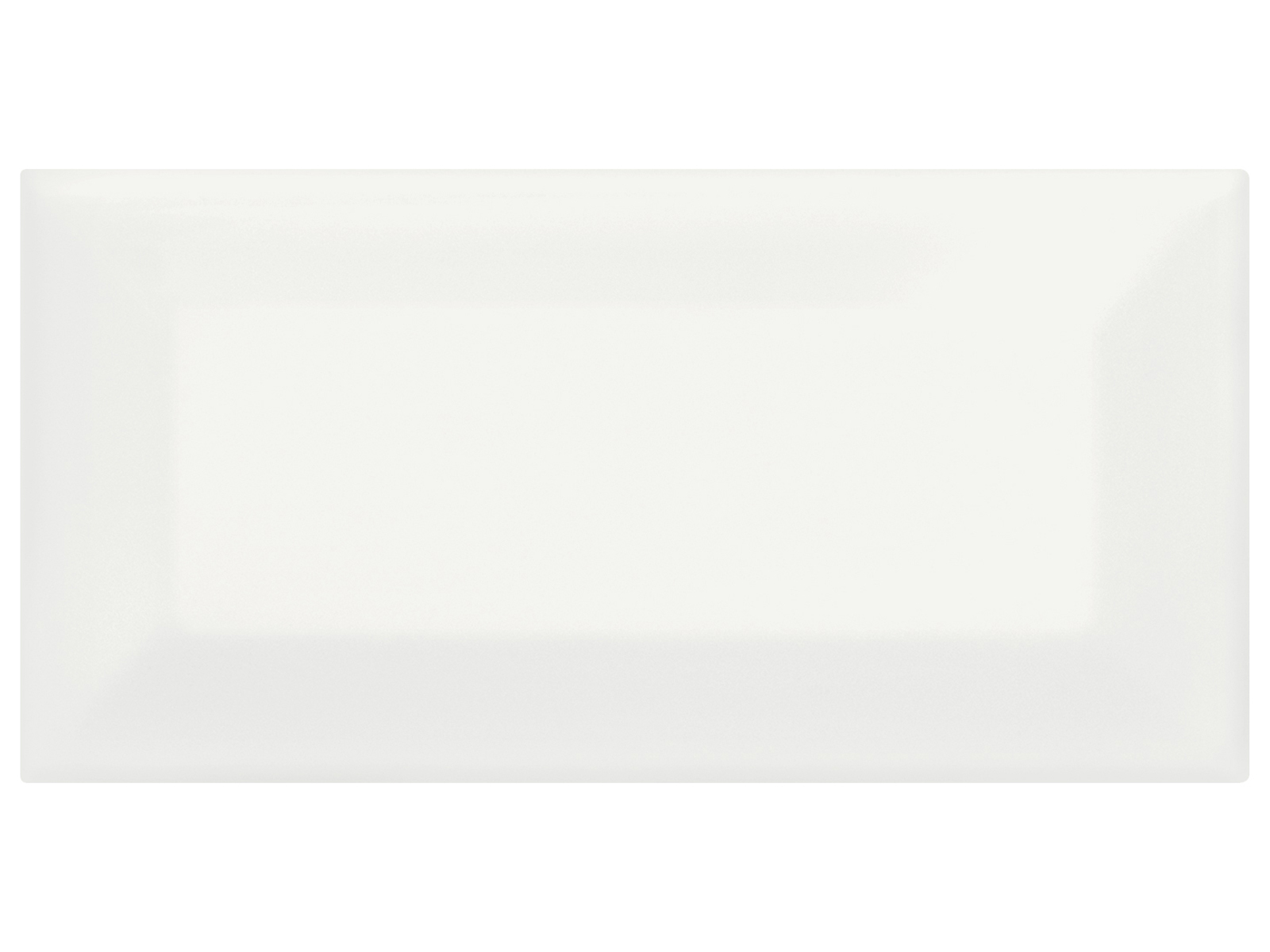 Soho White 3"x6" Beveled Polished Subway