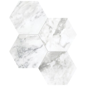 La Marca Arabescato 6" Polished & Matte Mosaic
