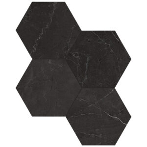 La Marca Nero Venato 6" Polished & Matte Mosaic