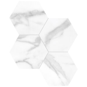 La Marca Statuario Nuovo 6" Polished & Matte Mosaic