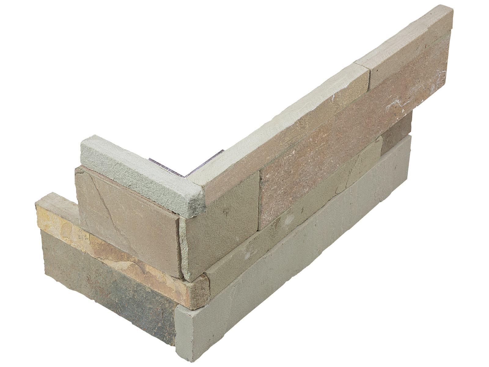 African Dune Split Face 6"x18" Assembled Corner