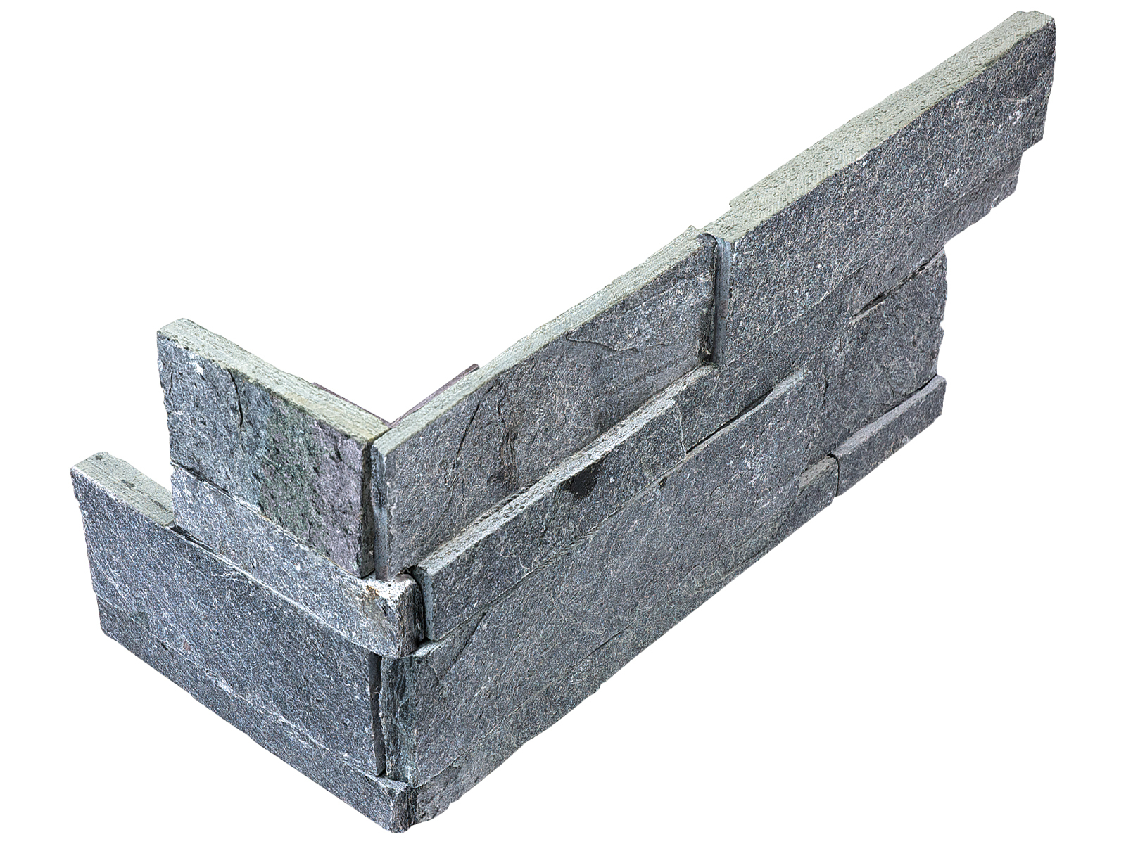 Astro Silver Split Face 6"x18" Assembled Corner