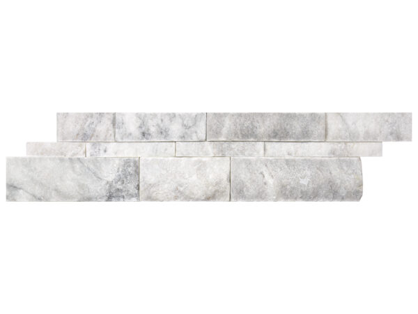 Bianco Venatino Split Face 6"x24" Marble Natural Ledge Stone - Image 2