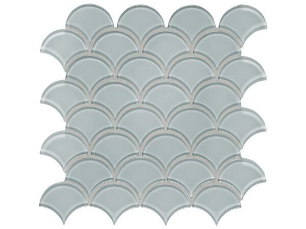 Element Cloud Scallop Glass Mosaic