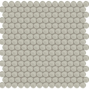 Element Earth Penny Round Glass Mosaic