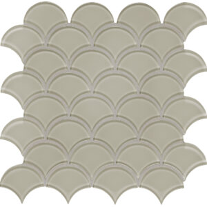 Element Earth Scallop Glass Mosaic