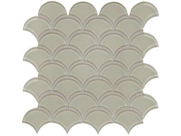 Element Earth Scallop Glass Mosaic