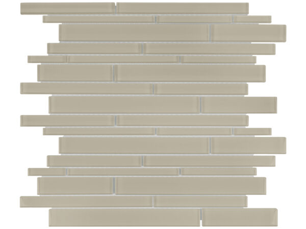 Element Earth Random Strip Glass Mosaic