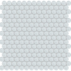 Element Ice Penny Round Glass Mosaic