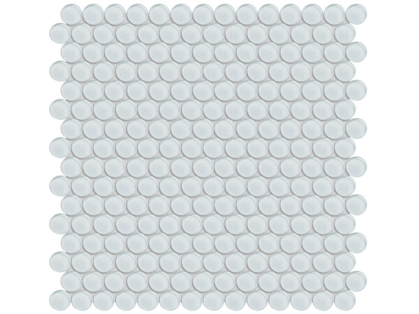 Element Ice Penny Round Glass Mosaic