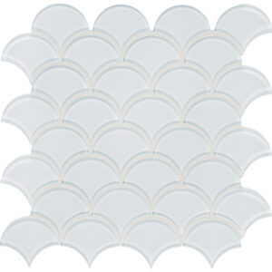 Element Ice Scallop Glass Mosaic