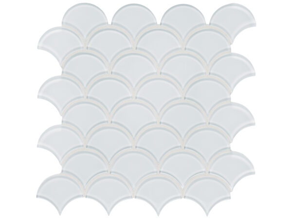 Element Ice Scallop Glass Mosaic