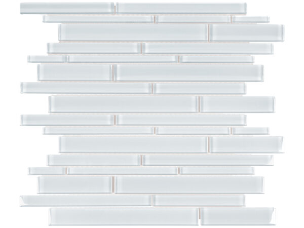 Element Ice Random Strip Glass Mosaic