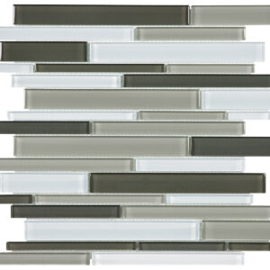 Element Mineral Blend Random Strip Glass Mosaic