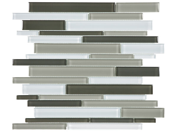 Element Mineral Blend Random Strip Glass Mosaic