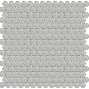 Element Mist Penny Round Glass Mosaic