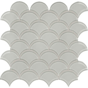 Element Mist Scallop Glass Mosaic